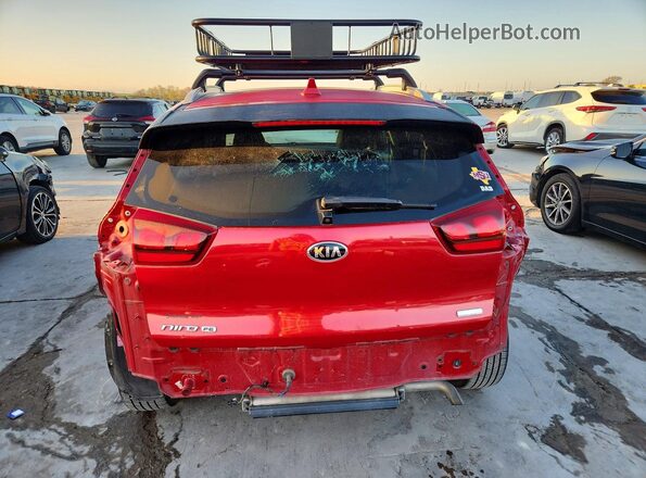 KNDCB3LC8M5486922 2021 KIA NIRO Maroon უკანა ხედი