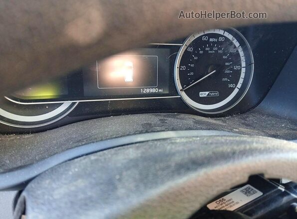 KNDCB3LCXH5036663 2017 KIA NIRO Blue Սարքավորումների վահանակի տեսք