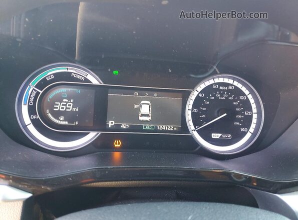 KNDCB3LCXM5478417 2021 KIA NIRO Burgundy Вид щитка приладів
