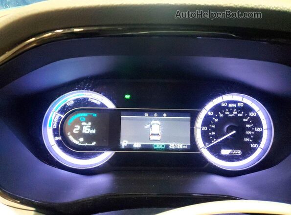 KNDCB3LCXN5534275 2022 KIA NIRO Blue Вид щитка приладів
