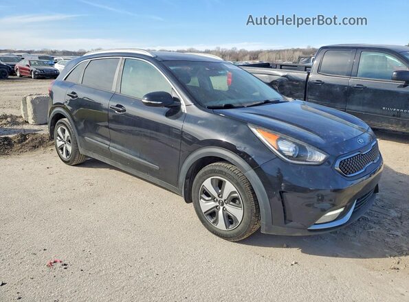 KNDCC3LC3H5086995 2017 KIA NIRO Черный Передняя правая четверть