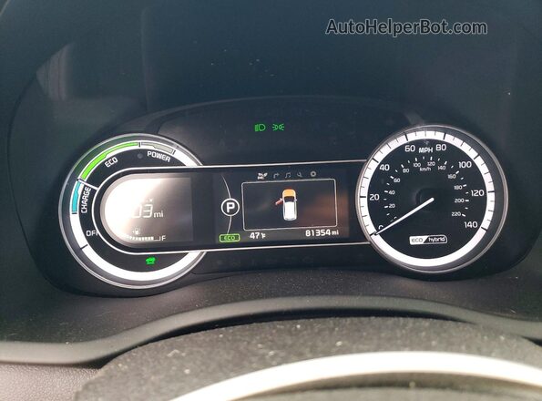 KNDCC3LC4K5249855 2019 KIA NIRO Black Vista del cuadro de instrumentos