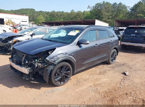 KNDCC3LCXJ5135552 2018 KIA NIRO Gray Передня ліва чверть