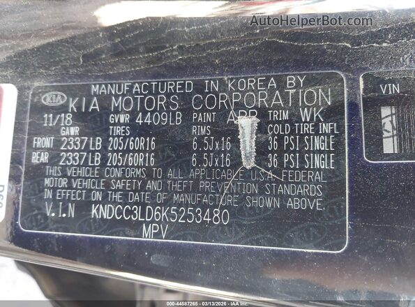 KNDCC3LD6K5253480 2019 KIA NIRO PLUG-IN HYBRID Black Vista del compartimento del motor