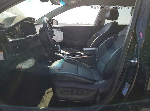 KNDCC3LG3N5149186 2022 KIA NIRO Black Widok wnętrza z przodu