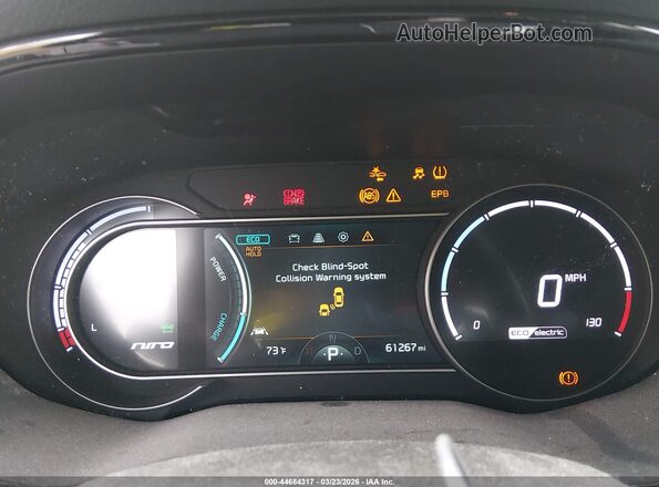KNDCC3LG8L5070321 2020 KIA NIRO EV Black Widok tylnych siedzeń