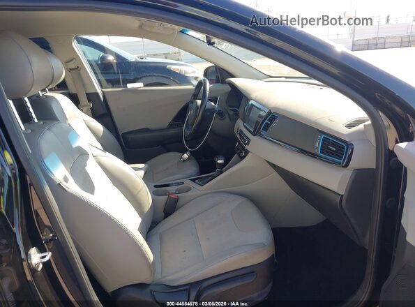 KNDCD3LD3J5205138 2018 KIA NIRO PLUG-IN HYBRID Black Vista interior delantera