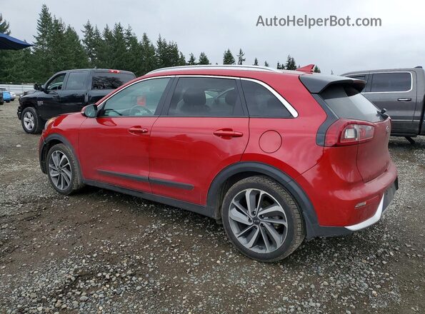 KNDCE3LC1K5259396 2019 KIA NIRO Red უკანა მარცხენა