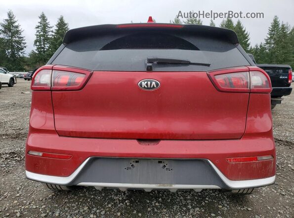 KNDCE3LC1K5259396 2019 KIA NIRO Red უკანა ხედი