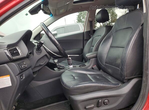 KNDCE3LC1K5259396 2019 KIA NIRO Red წინა სალონის ხედი