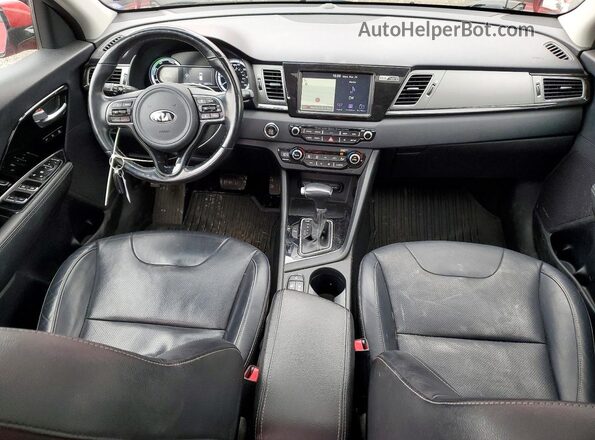KNDCE3LC1K5259396 2019 KIA NIRO Red წინა პანელის ხედი