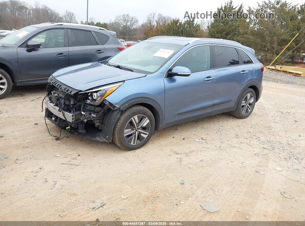 KNDCE3LC4M5486701 2021 KIA NIRO Blue Передня ліва чверть