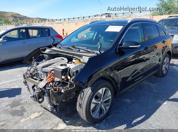 KNDCE3LG2K5025951 2019 KIA NIRO EV Black Առջևի ձախ երեք քառորդ տեսարան