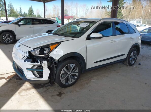 KNDCE3LG9K5025915 2019 KIA NIRO EV White წინა მარცხენა ხედი სამი მეოთხედიდან