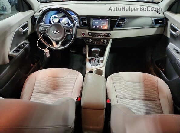 KNDCM3LD6K5274858 2019 KIA NIRO Blue Dashboard view
