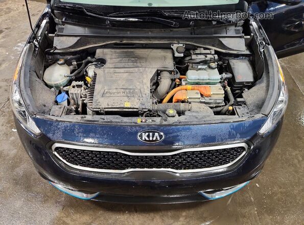 KNDCM3LD6K5274858 2019 KIA NIRO Blue Engine compartment view