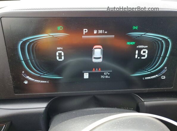 KNDCP3LE0T5332500 2026 KIA NIRO Black Вид щитка приладів