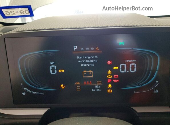 KNDCP3LE1T5327306 2026 KIA NIRO Серый Вид щитка приборов