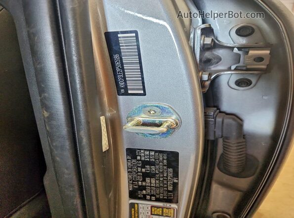 KNDCP3LE2P5065186 2023 KIA NIRO Silver VIN sticker view