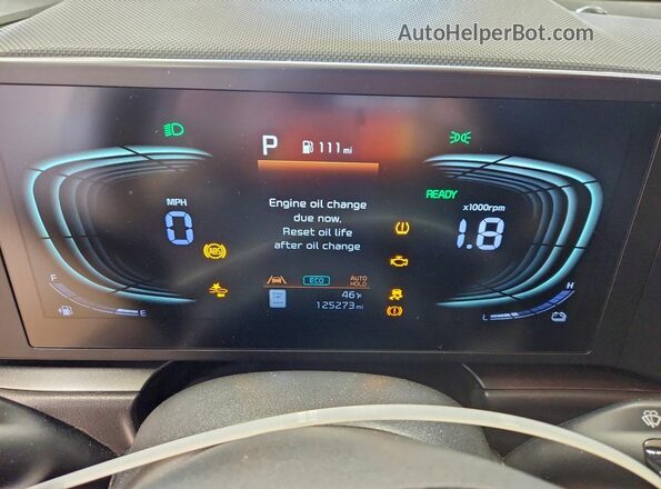 KNDCP3LE2P5065186 2023 KIA NIRO Silver Instrument cluster view