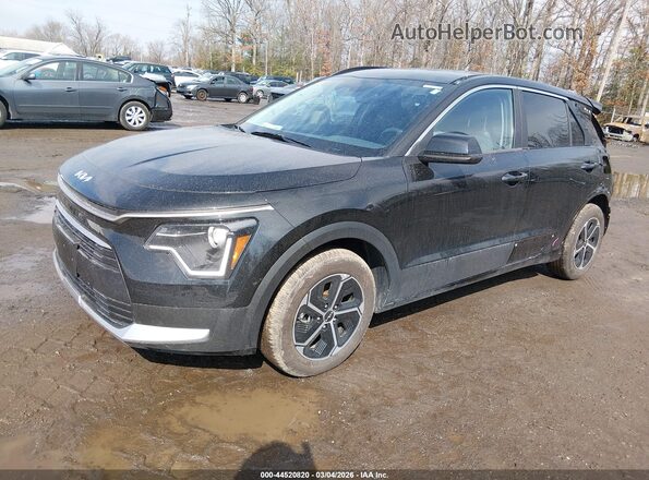 KNDCP3LE2S5263050 2025 KIA NIRO Black Առջևի ձախ երեք քառորդ տեսարան