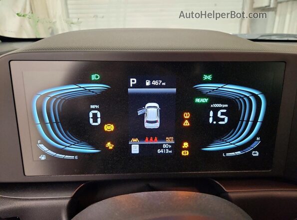 KNDCP3LE3T5316145 2026 KIA NIRO Black Вид щитка приладів