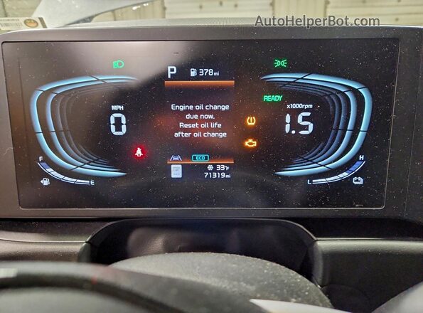 KNDCP3LE4P5065321 2023 KIA NIRO Gray Вид щитка приладів
