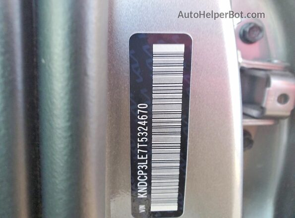 KNDCP3LE7T5324670 2026 KIA NIRO Gray Вид наклейки з VIN-кодом