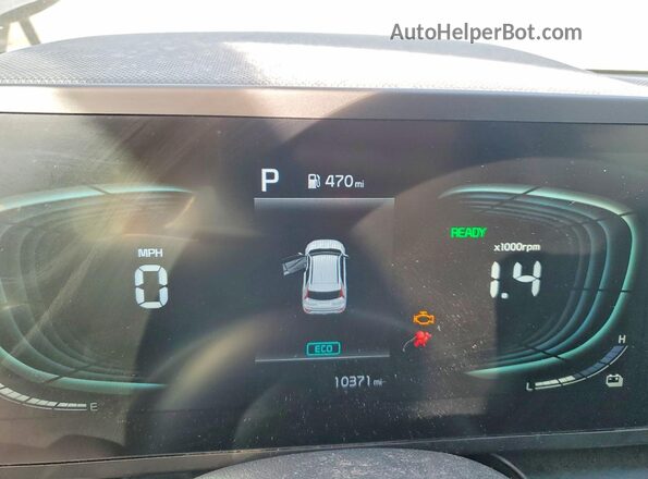 KNDCP3LE9T5319454 2026 KIA NIRO Black Вид щитка приладів