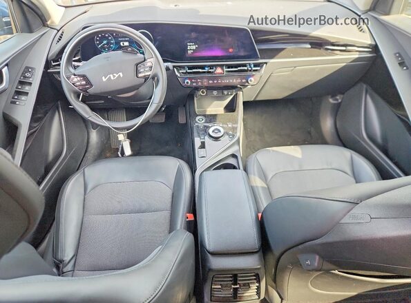 KNDCR3L12P5036472 2023 KIA NIRO Blue Dashboard view