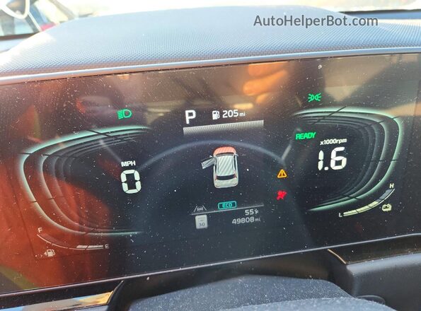 KNDCR3LE6P5051379 2023 KIA NIRO Gray Widok zestawu wskaźników