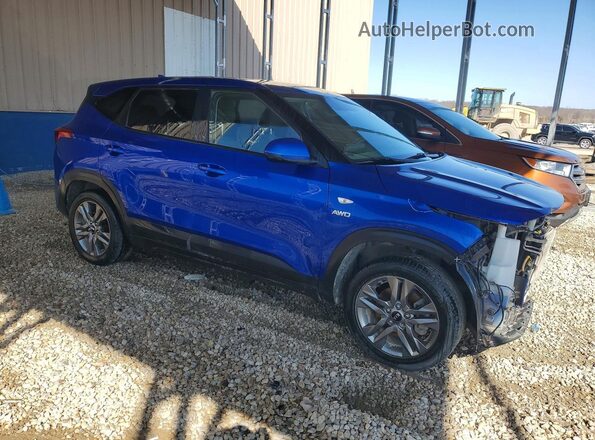 KNDEPCAA4M7140348 2021 KIA SELTOS Blue წინა მარჯვენა