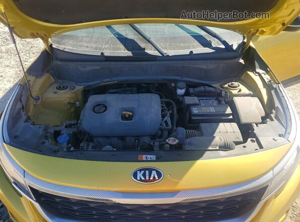 KNDEU2AA7M7114555 2021 KIA SELTOS Желтый Вид подкапотного пространства