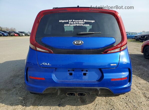 KNDJ53AF7M7747439 2021 KIA SOUL Синий Вид сзади
