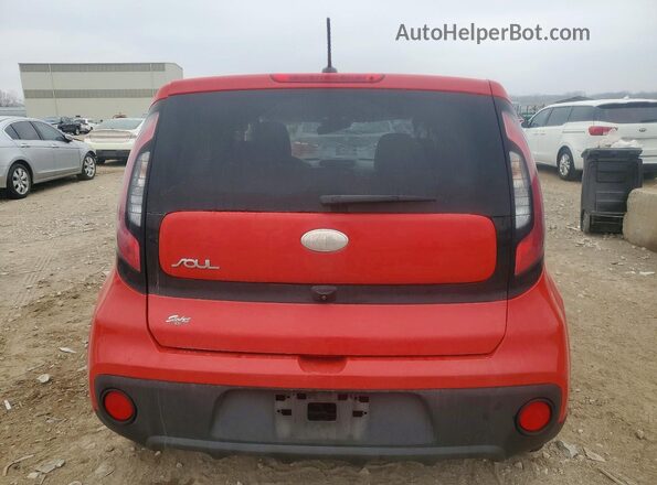 KNDJN2A2XK7019747 2019 KIA SOUL Red Rear view