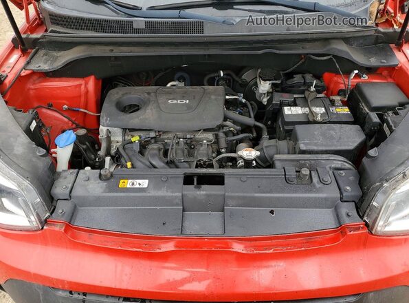 KNDJN2A2XK7019747 2019 KIA SOUL Red Engine compartment view