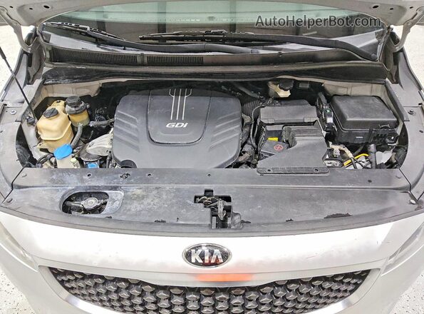 KNDMA5C12G6151929 2016 KIA SEDONA Silver Widok komory silnika