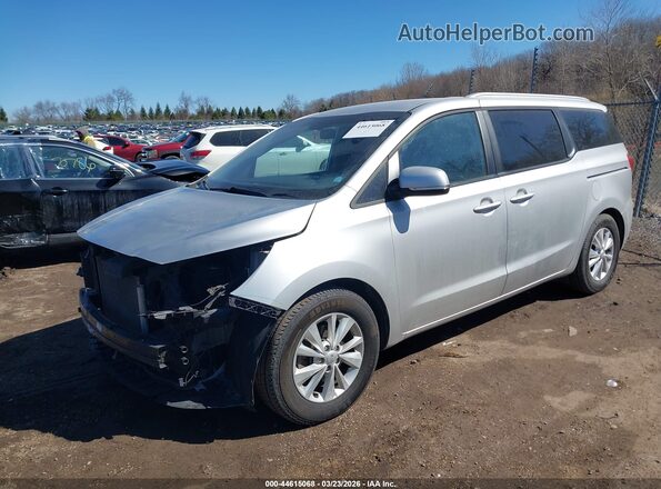 KNDMB5C10G6187227 2016 KIA SEDONA Серебряный Передняя левая четверть