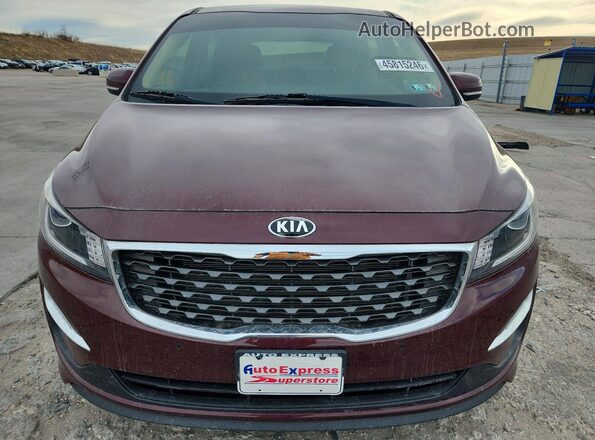 KNDMB5C10K6532765 2019 KIA SEDONA Burgundy 