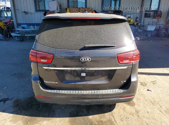 KNDMB5C12M6675610 2021 KIA SEDONA Gray Widok z tyłu