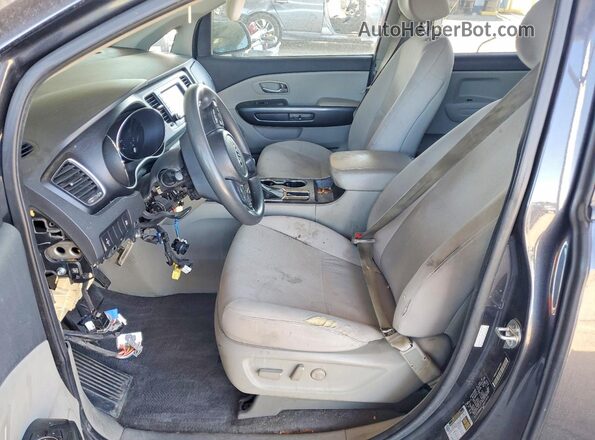 KNDMB5C12M6675610 2021 KIA SEDONA Gray Widok wnętrza z przodu