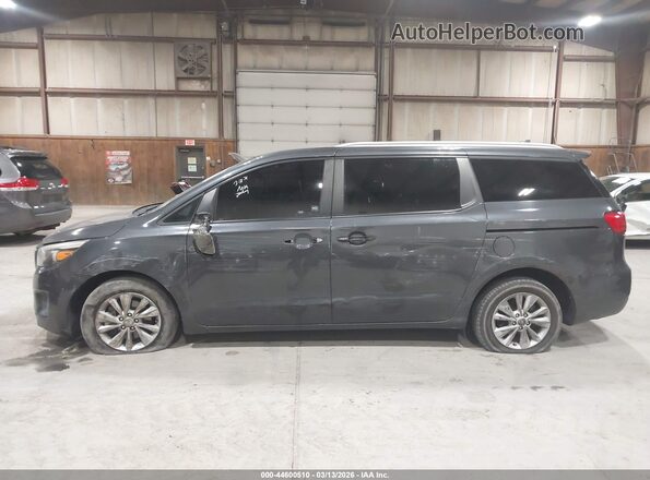 KNDMB5C13G6090524 2016 KIA SEDONA Gray Front view