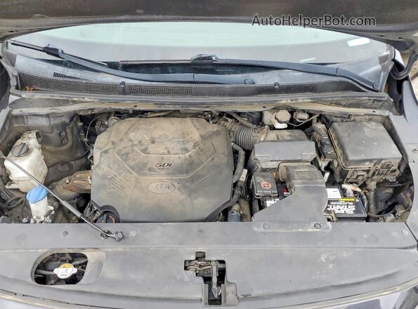 KNDMB5C13K6510825 2019 KIA SEDONA Charcoal Շարժիչի բաժամունքի տեսք