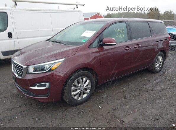 KNDMB5C13L6618928 2020 KIA SEDONA Burgundy 