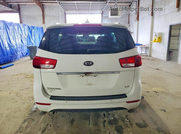 KNDMB5C14G6189806 2016 KIA SEDONA White Հետևի տեսք