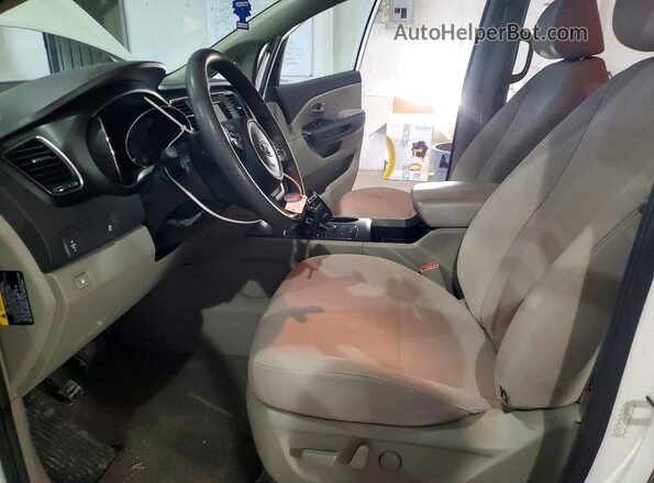 KNDMB5C14G6189806 2016 KIA SEDONA White Սալոնի դիմացի տեսք