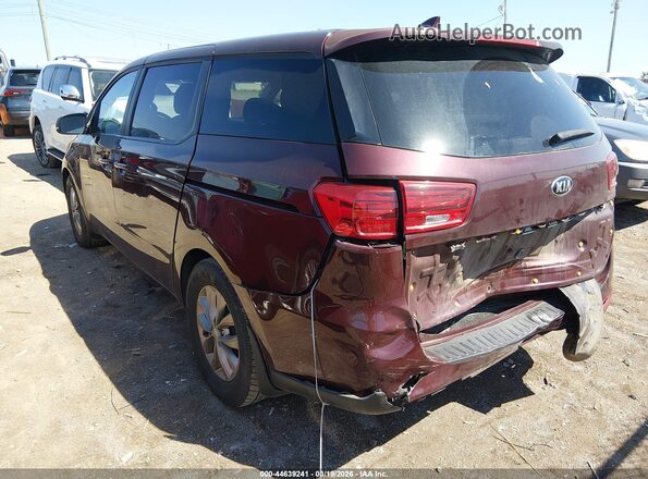KNDMB5C14K6533501 2019 KIA SEDONA Maroon Rear left