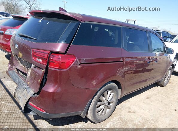 KNDMB5C14K6533501 2019 KIA SEDONA Maroon Rear right