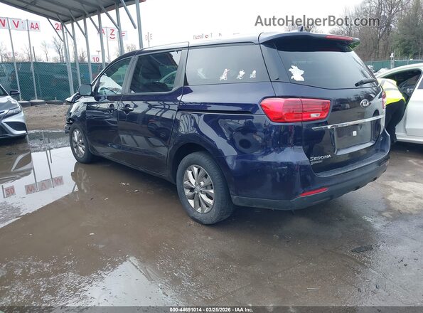 KNDMB5C14L6597796 2020 KIA SEDONA Blue Հետևի ձախ