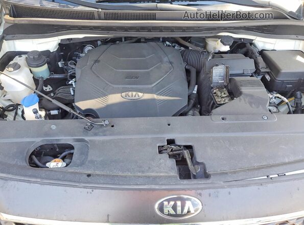 KNDMB5C14M6675186 2021 KIA SEDONA White Vista del compartimento del motor